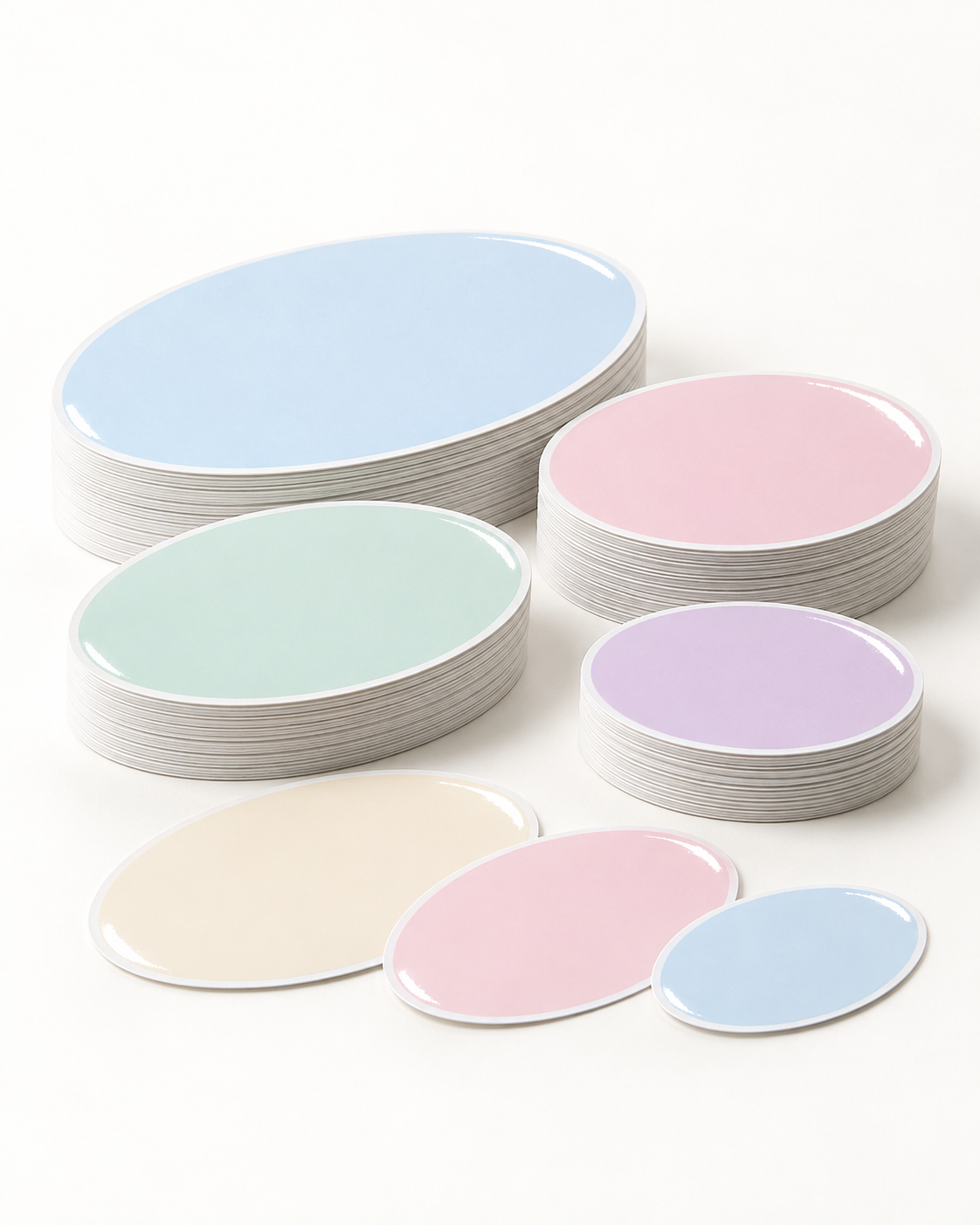 Oval UV Stickers