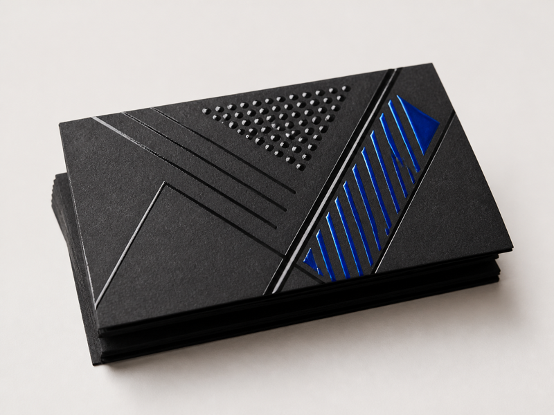 Raised Spot UV Business Cards